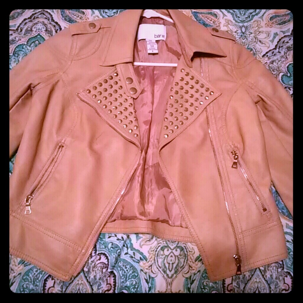 Blush Nude Leather Jacket